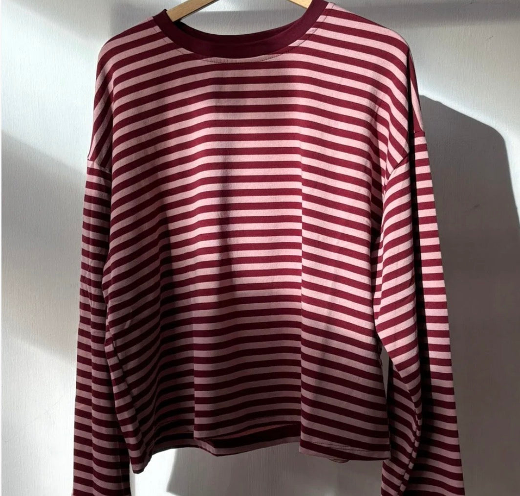 OST Anna Crewneck -Pink/Red