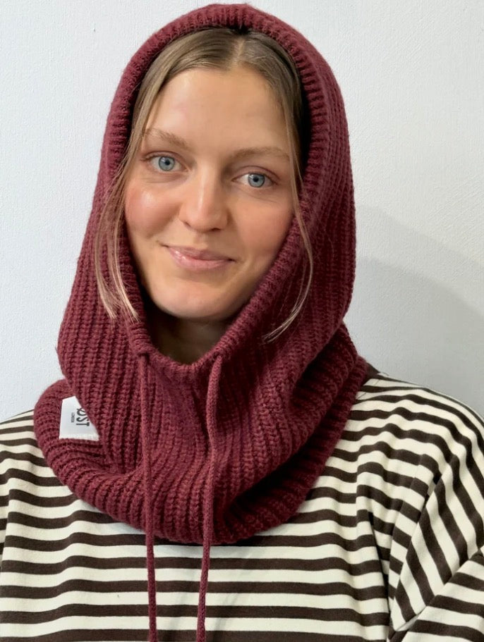 Mohair Balaclava -Bordeaux