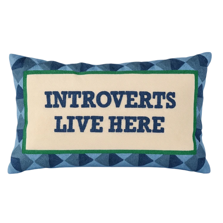 Introverts live here cushion