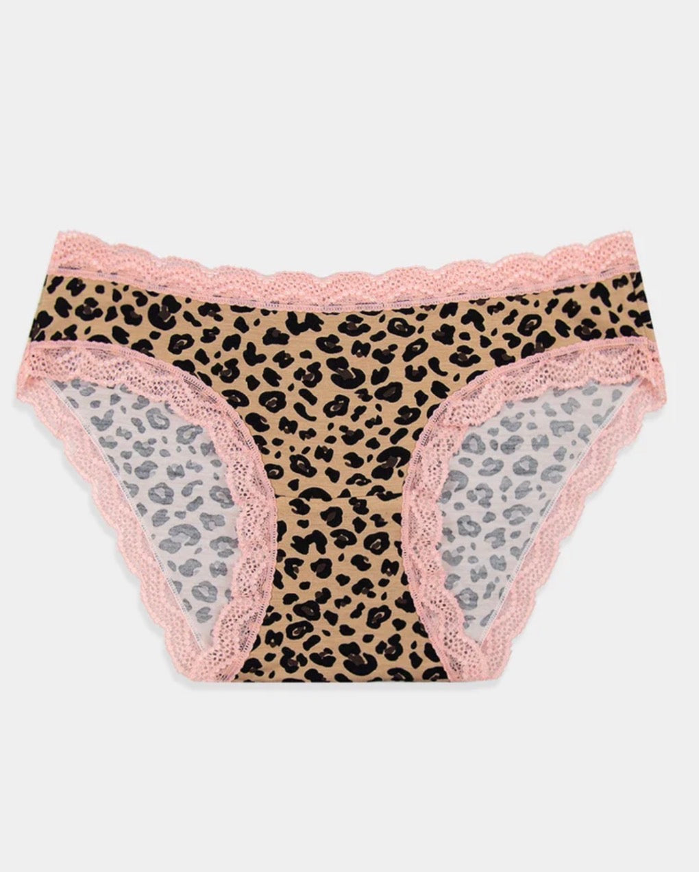 Stripe & Stare peach latte leopard