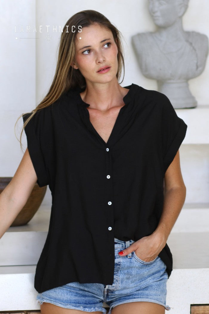 Laraethnics Clarence blouse - black