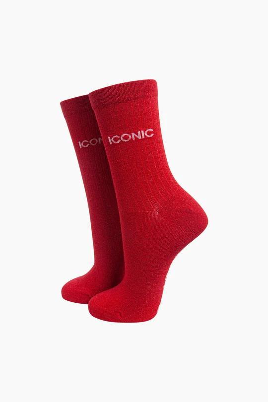 Iconic cotton glitter socks