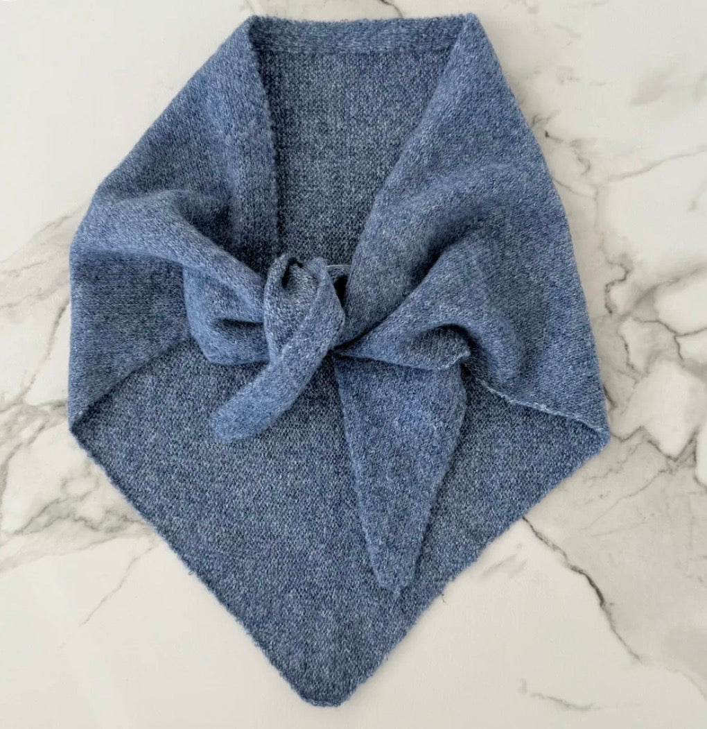 Triangel Scarf -Denim Blue