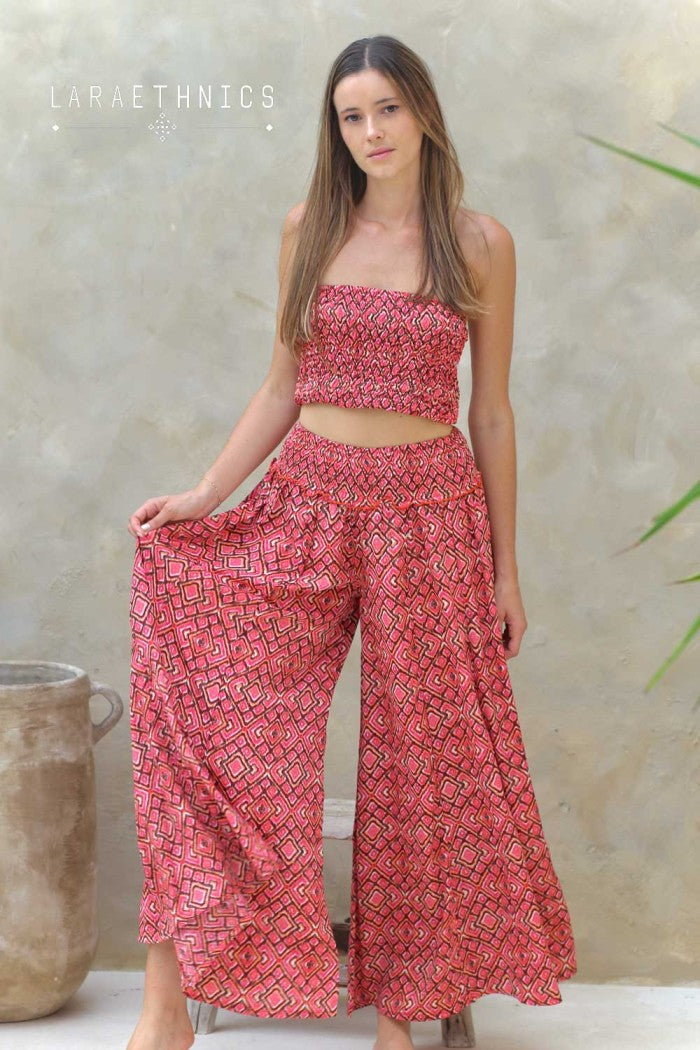 Laraethnics Laguna trousers - mexico paprika