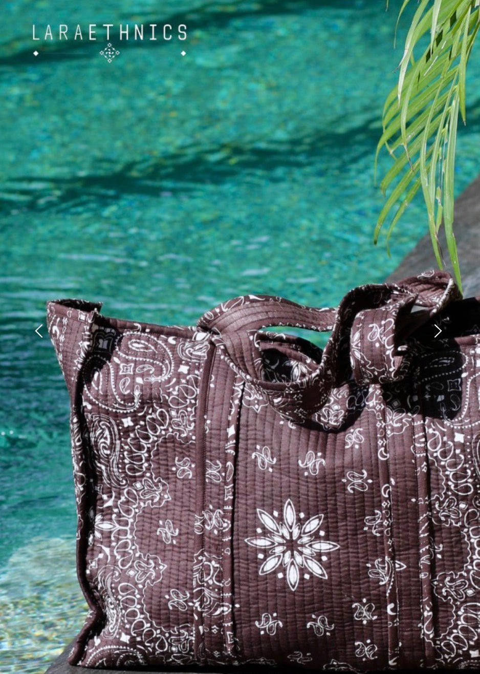 Laraethnics Georgina Bandana bag - chocolate