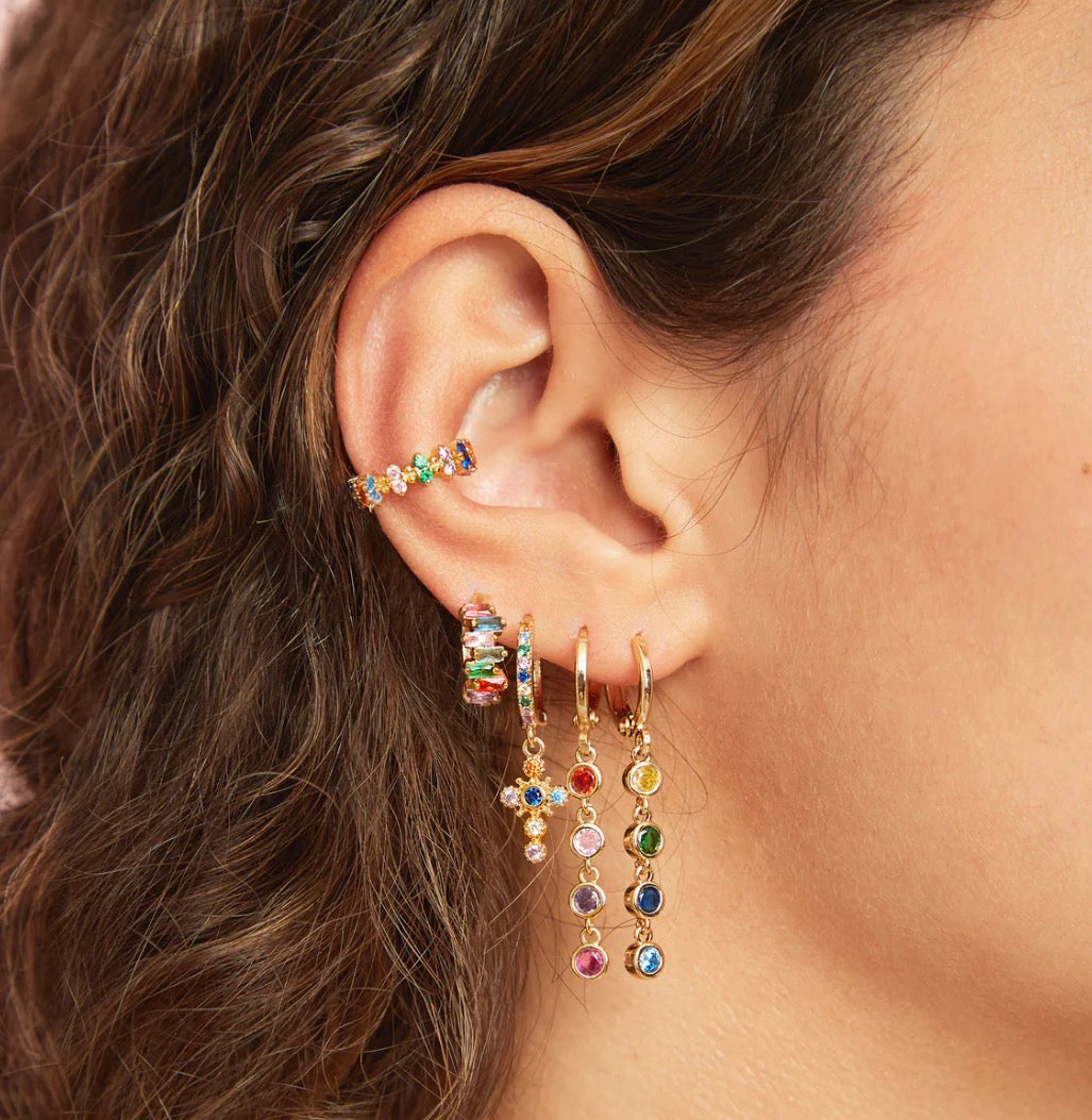 Rebecca Gold Rainbow Ear cuff