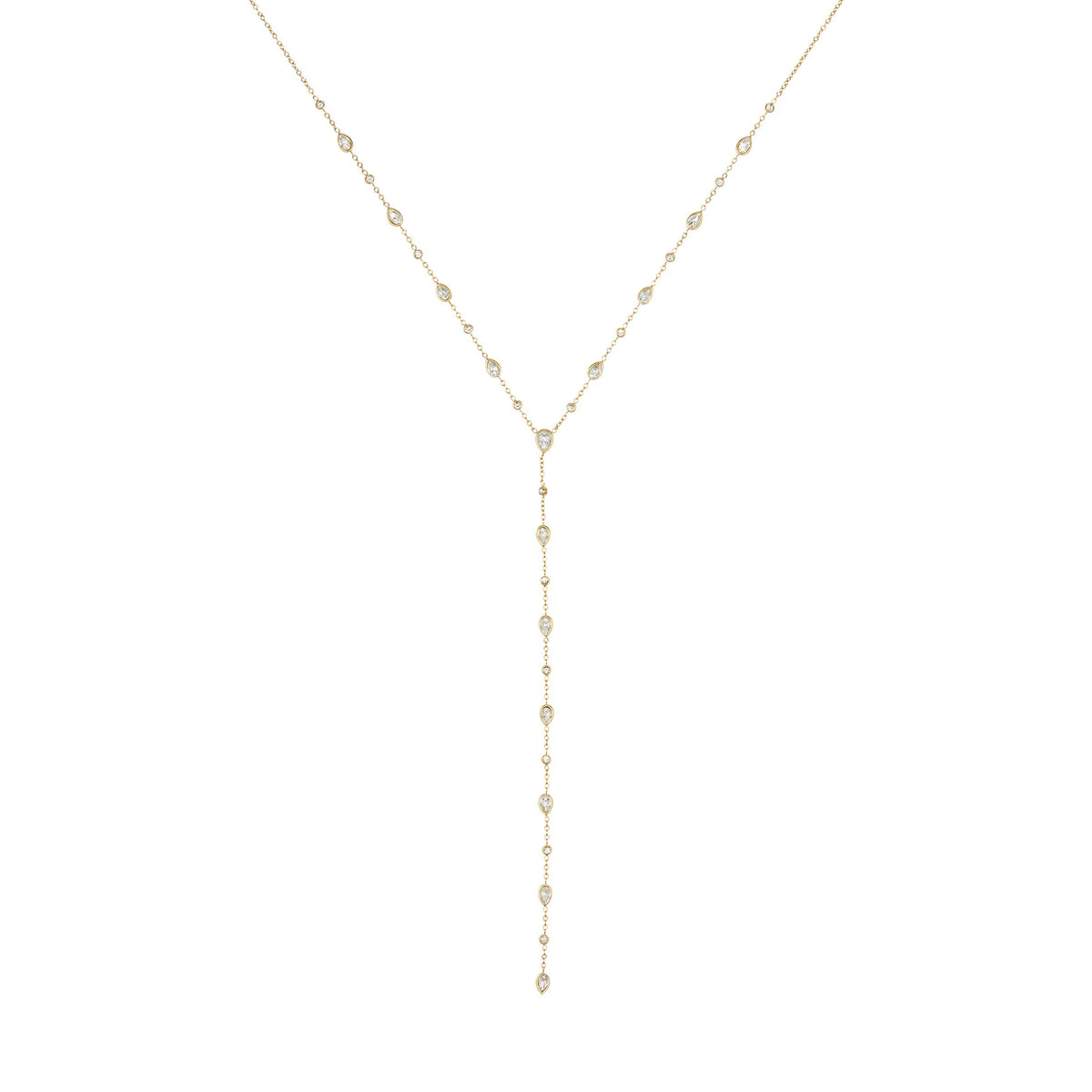 Bijoux De Mimi Araminta gold crystal necklace