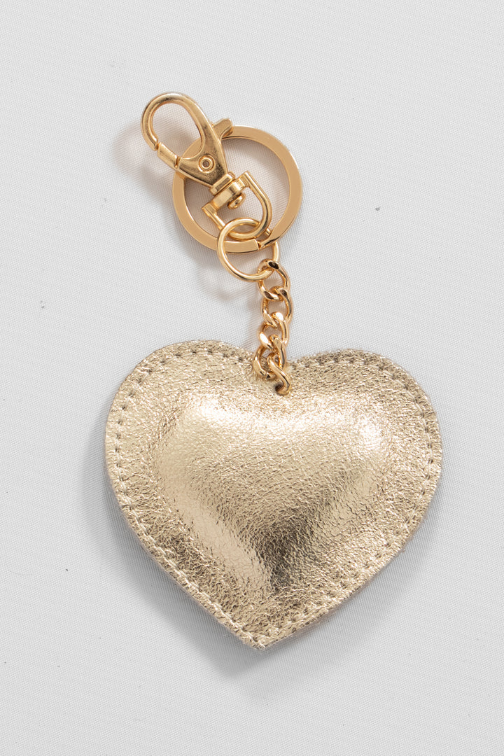 Gold Heart Keyring