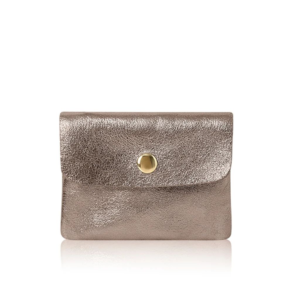 Metallic bronze coin purse