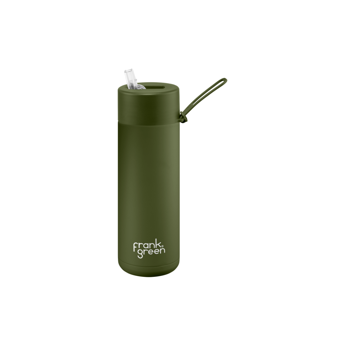 Frank Green 20oz Ceramic Water Bottle - Khaki