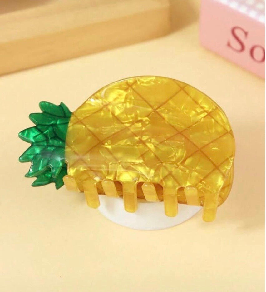 Fruit hair claw clips