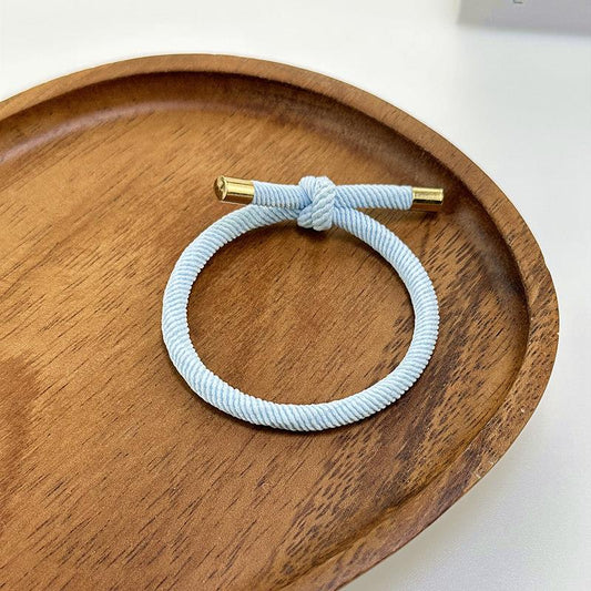 Hair & wrist band in pastel blue