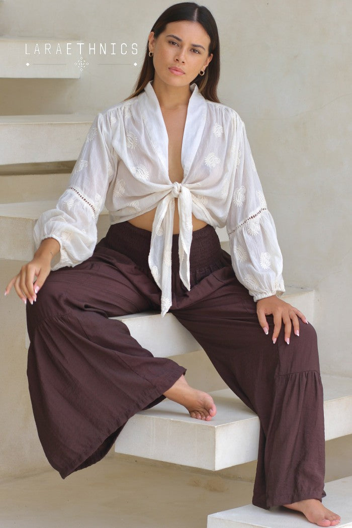 Laraethnics Maria top - white