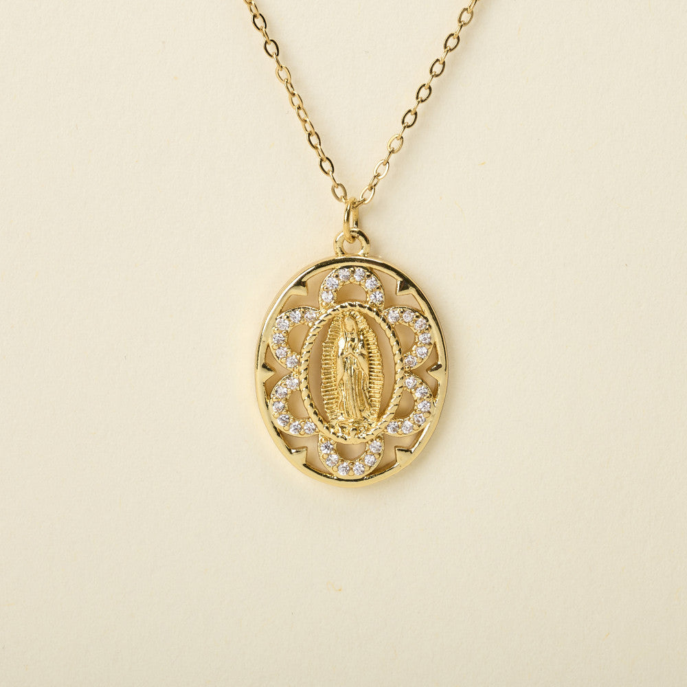 by garance Joel virgin oval necklace