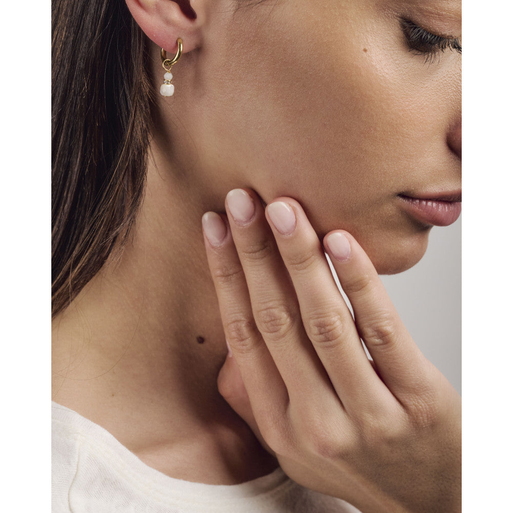 by garance Tulo earrings - square mother of pearl