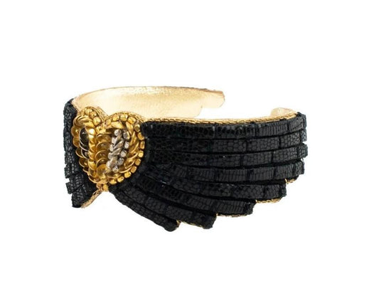 Nahua Ange Bangle - Black Lizard