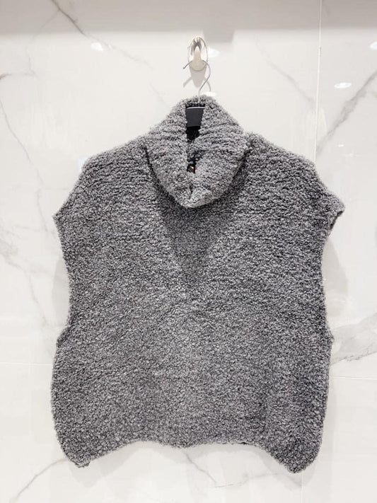 Teddy polo neck - grey