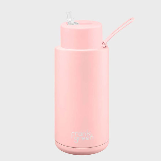 Frank Green 1L ceramic water bottle - blushed pink