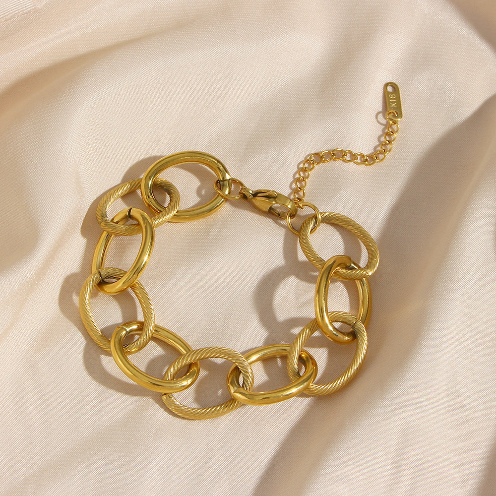 Statement Chunky Gold Bracelet