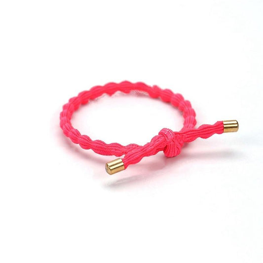 Wave hair & wrist band in neon pink