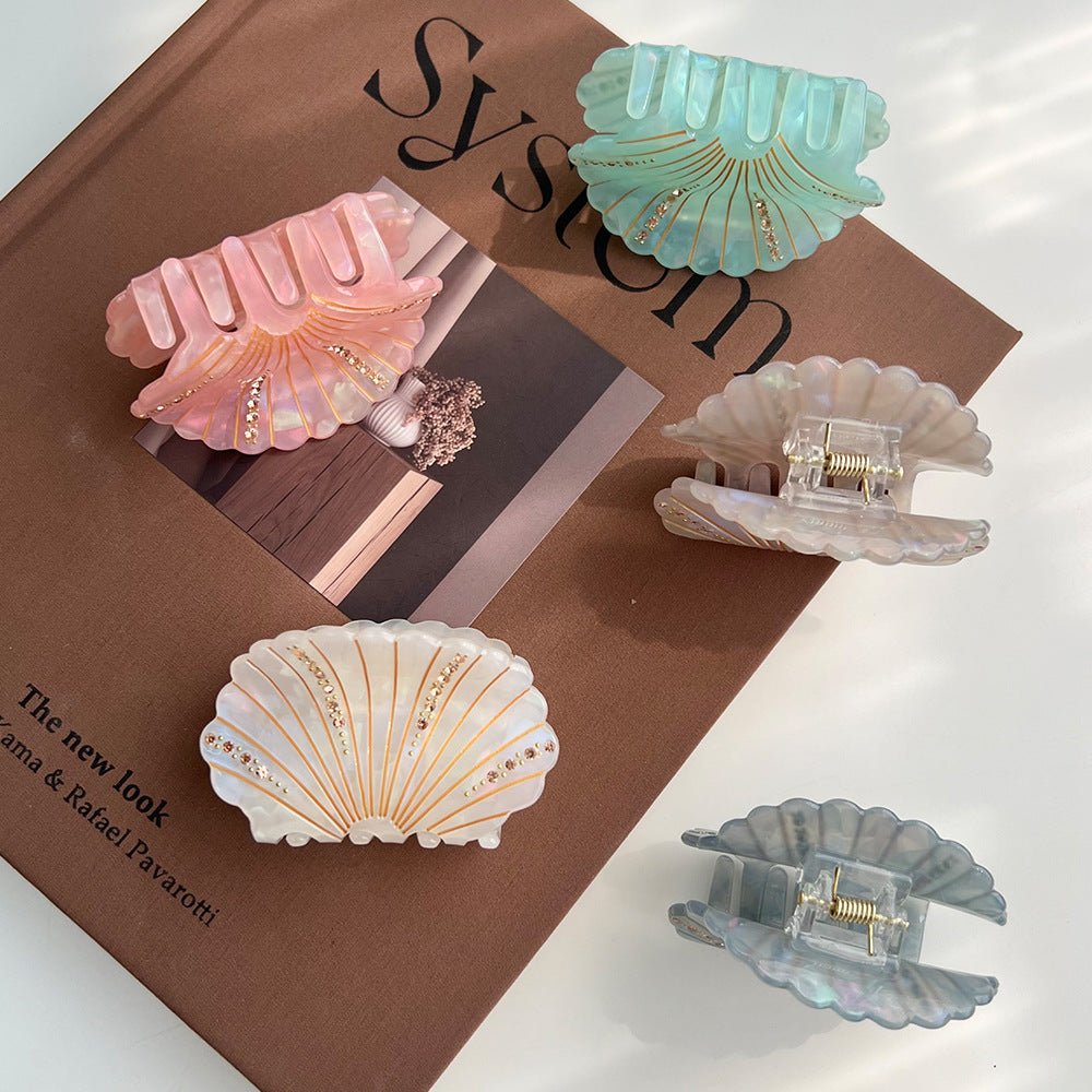 Seashell claw clips