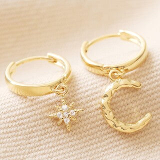 Moon & Star earrings