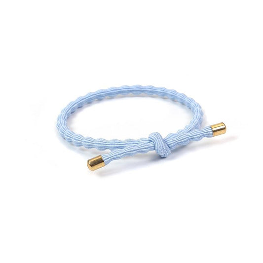 Wave hair & wrist band in baby blue