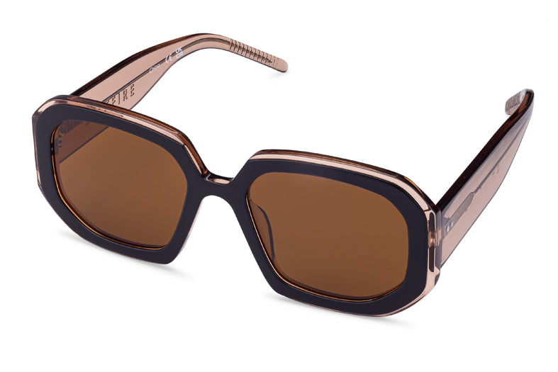 Sunglasses - 63 black tan brown
