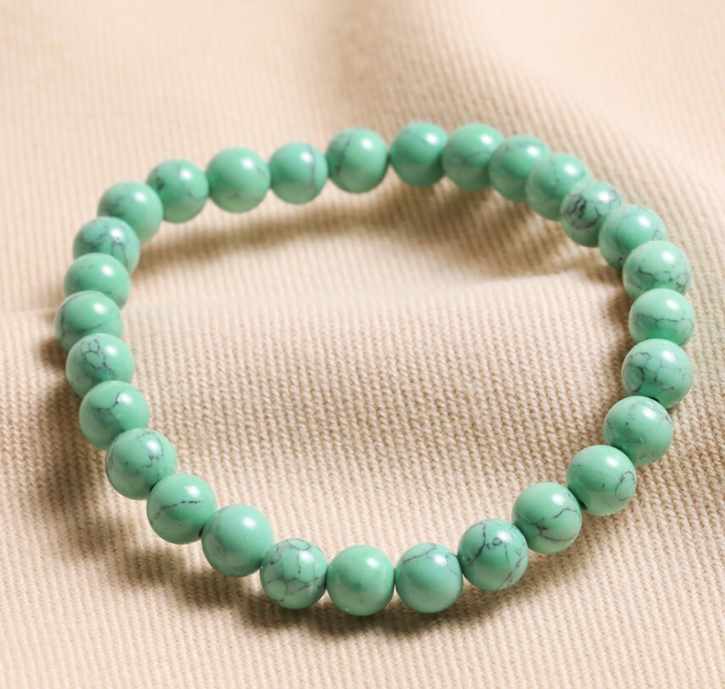 Turquoise beaded bracelet