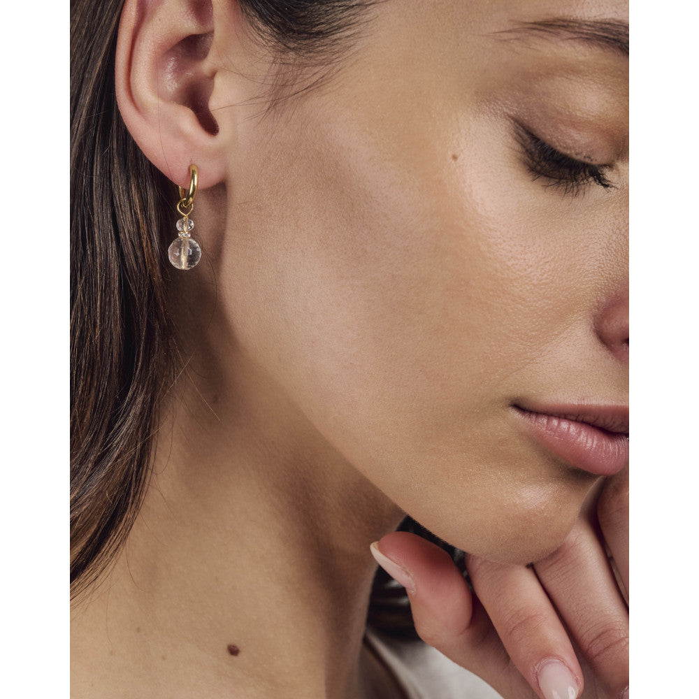 by garance Tulo earrings - round crystal