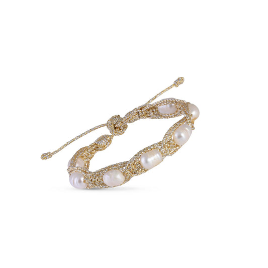 Maayaz Ankara gold & silver bracelet