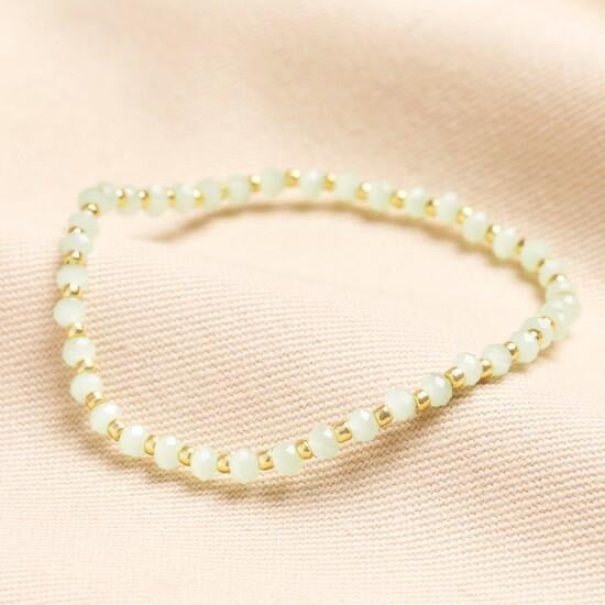 Miyuki birthstone beaded bracelet