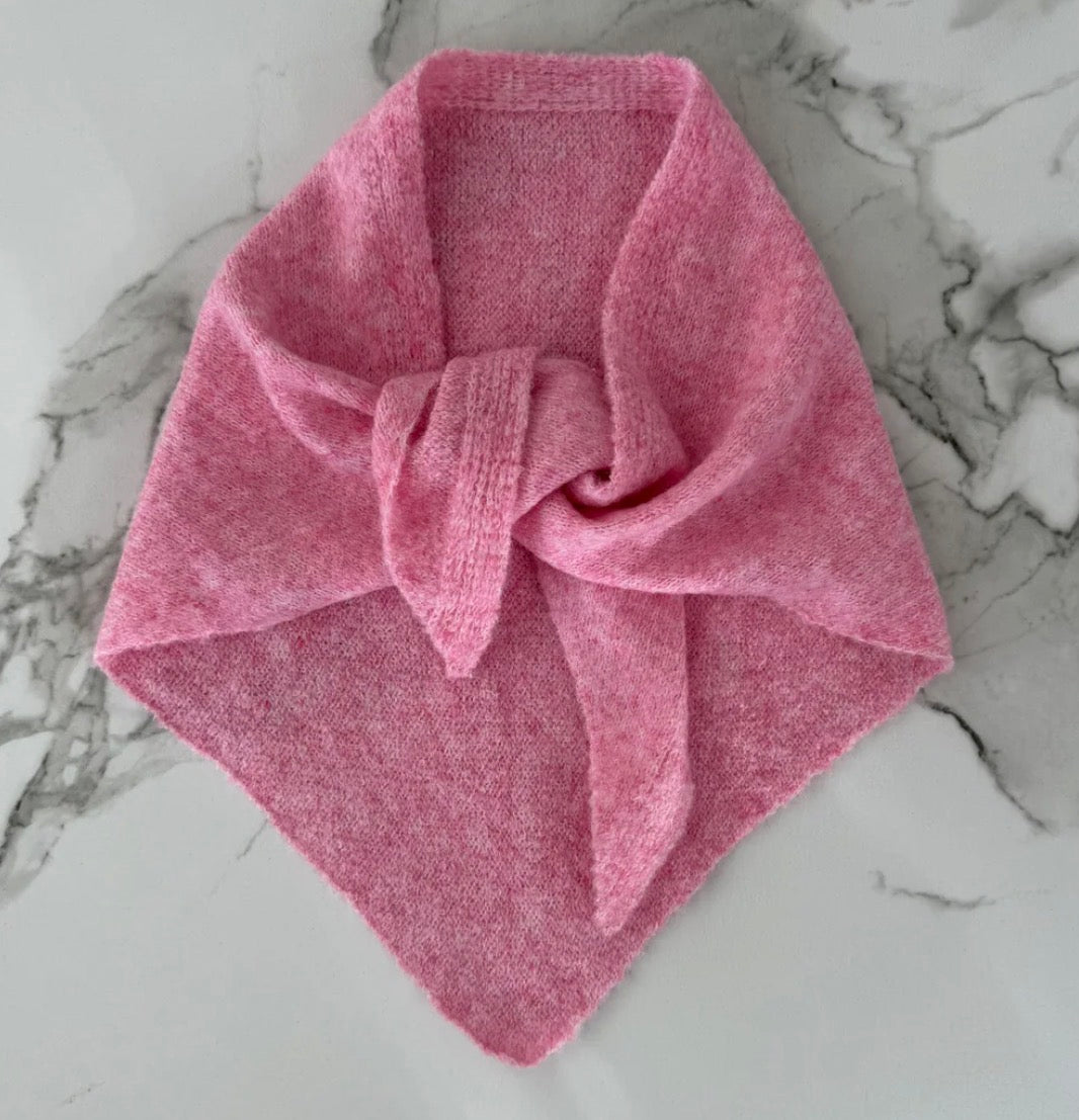 Triangel Scarf -Candy Pink