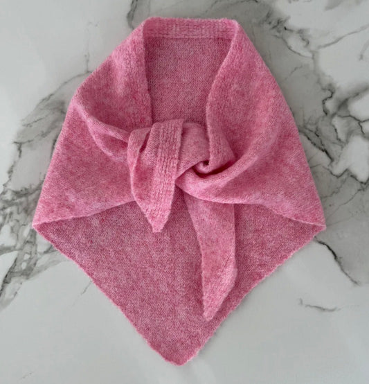 Triangel Scarf -Candy Pink
