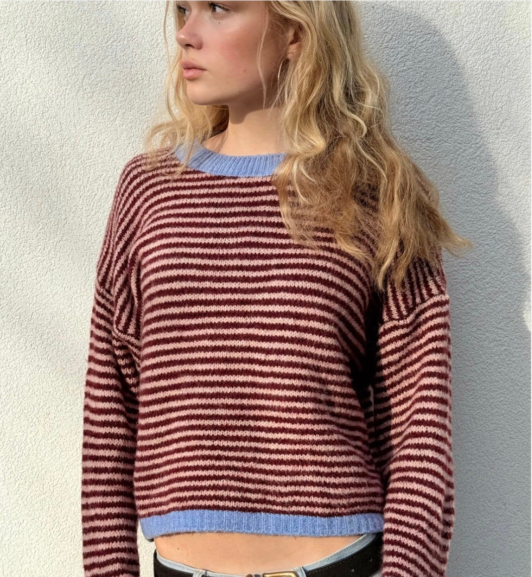 OST Nanna Jumper -Bordeaux/Pink