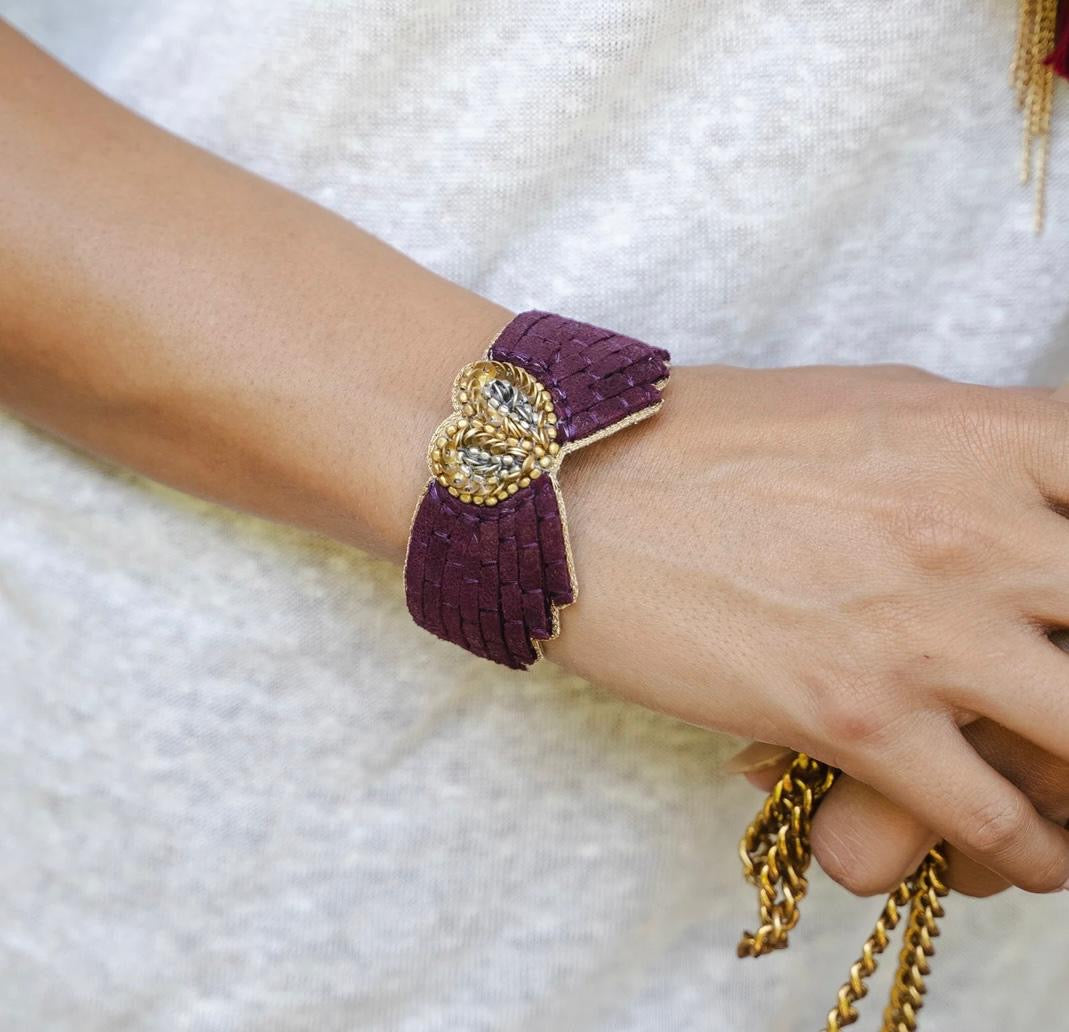 Nahua Ange Bangle - Burgundy