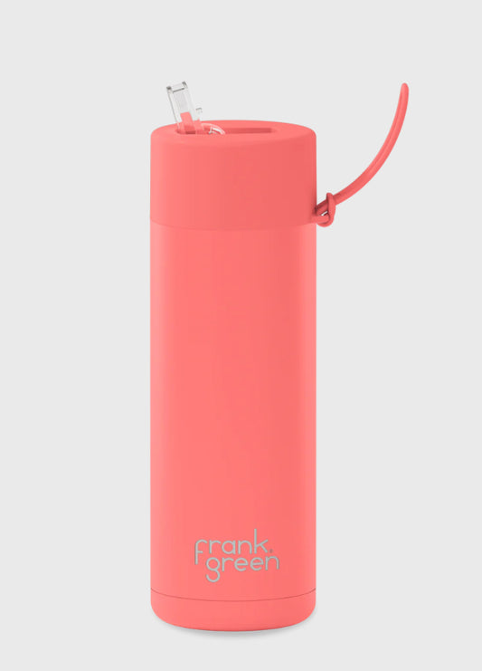 Frank Green 20oz ceramic water bottle - coral