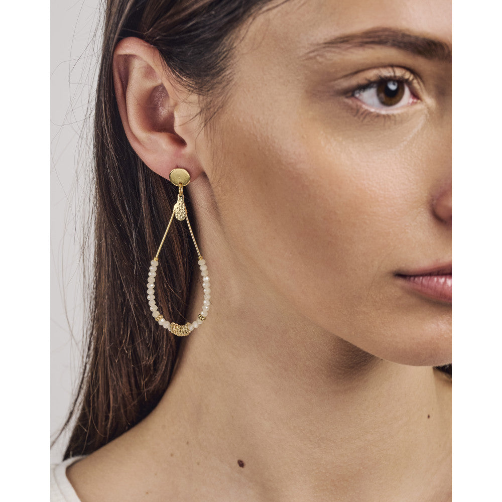 by garance Tila earrings - mastic