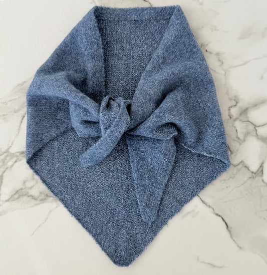 Triangel Scarf -Denim Blue