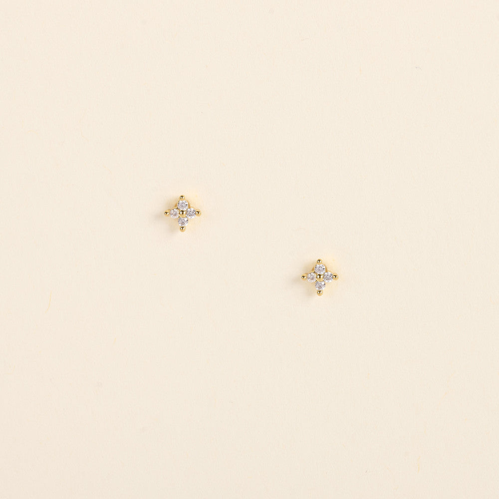 by garance Sela flower stem earrings