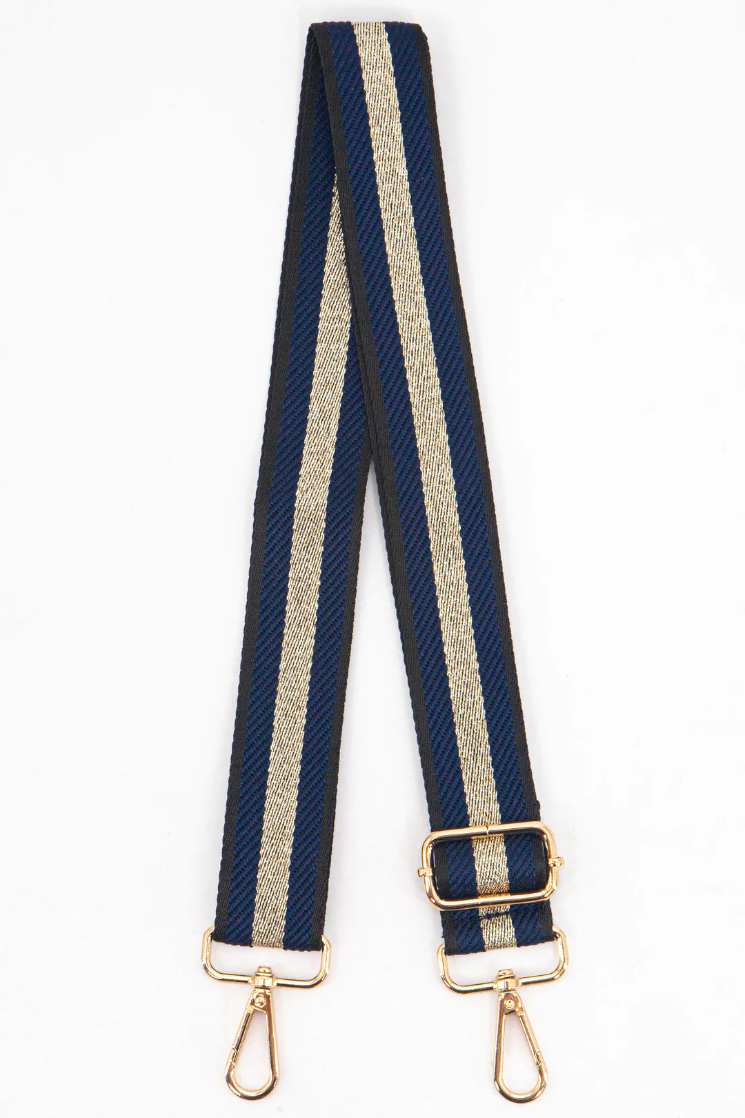 Bag Strap - Navy Blue Glitter Stripe