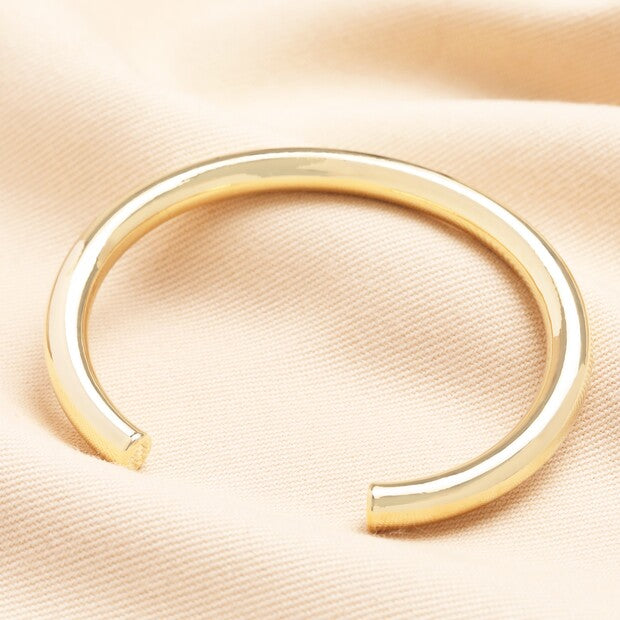 Chunky open gold bangle