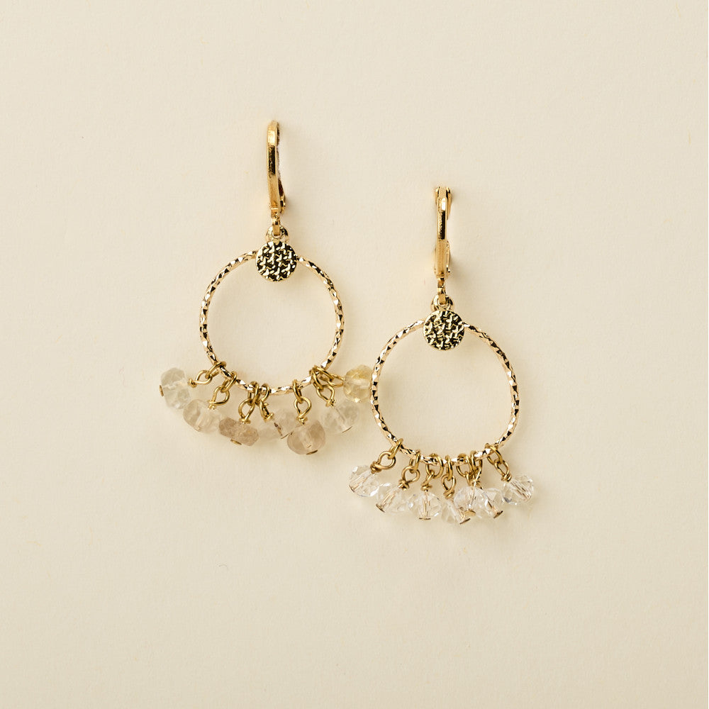 by garance Tess earrings - crystal