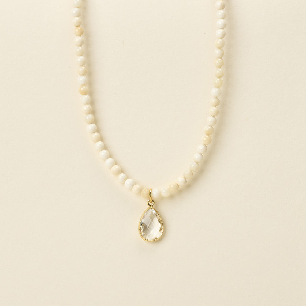 by garance Suri jasper drop necklace