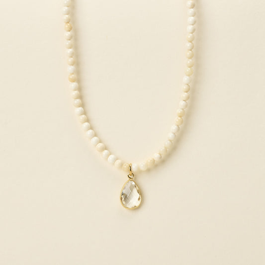 by garance Suri jasper drop necklace