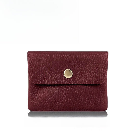 Burgundy coin purse