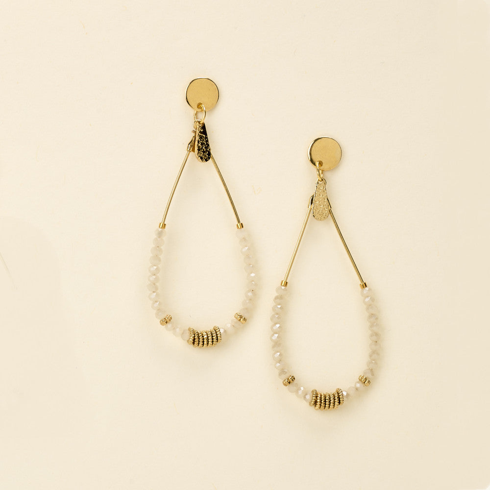 by garance Tila earrings - mastic