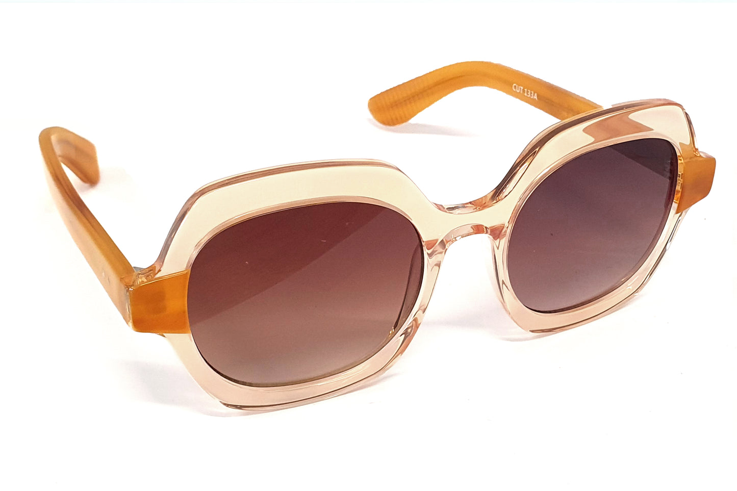 Sunglasses - 133 tan caramel brown
