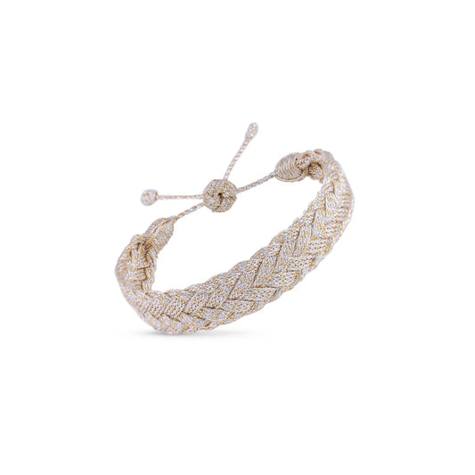Maayaz lira gold and silver bracelet