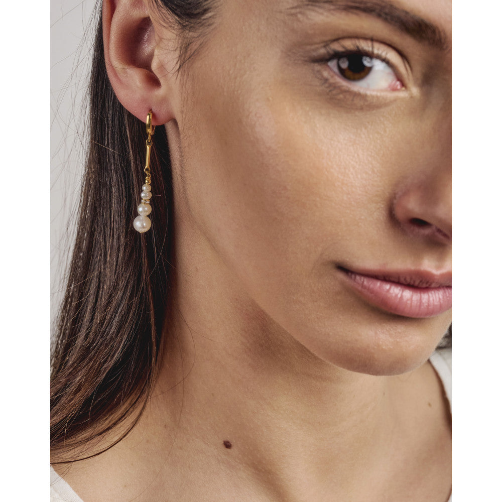 by garance Tana earrings - 2 pearl rounds
